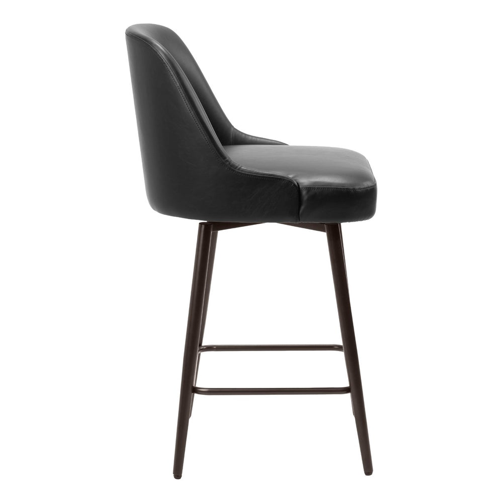 Keppel Swivel Counter Stool Black and Bronze Image 2