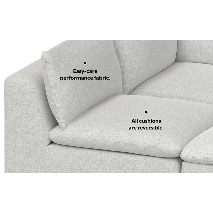 Jasmine Pit Sectional Sofa in Performance Fabric Image 4