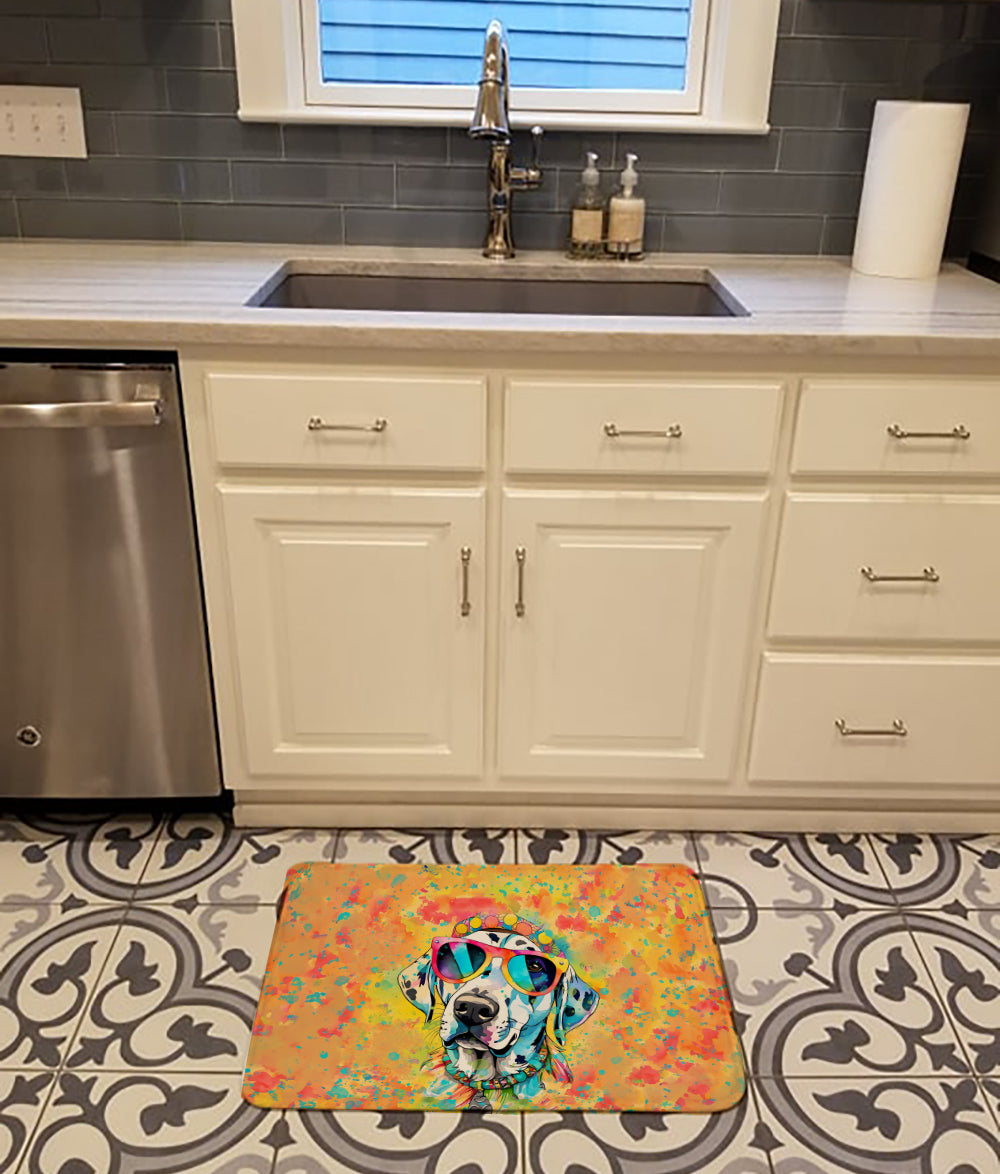 Dalmatian Hippie Dawg Memory Foam Kitchen Mat Image 2