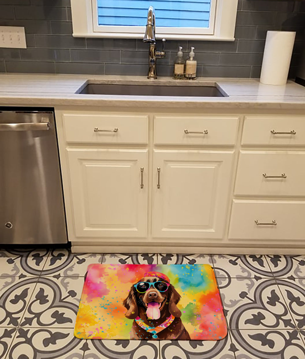 Chocolate Labrador Hippie Dawg Memory Foam Kitchen Mat Image 2