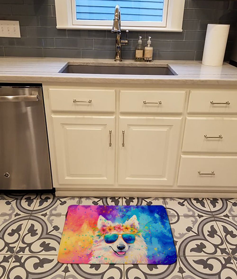 Samoyed Hippie Dawg Memory Foam Kitchen Mat Image 2