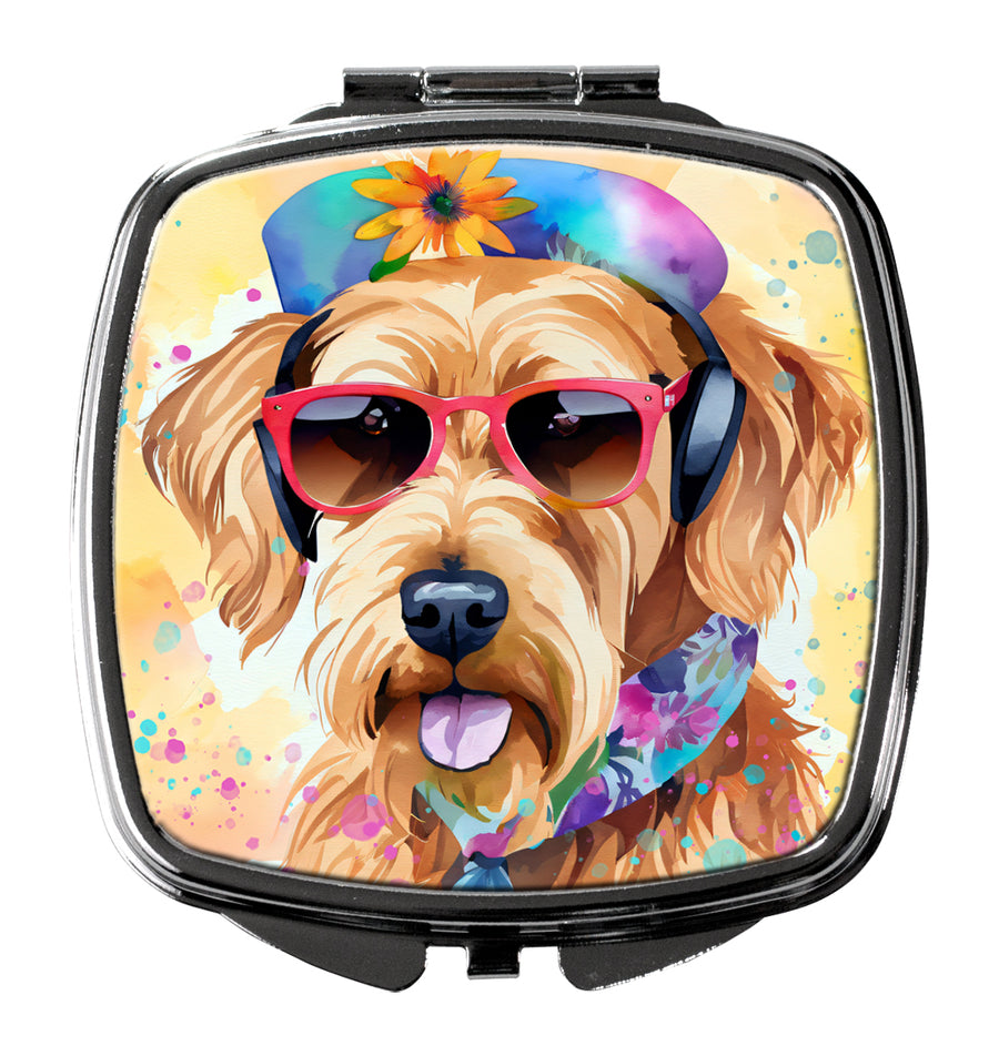 Airedale Terrier Hippie Dawg Compact Mirror Image 1