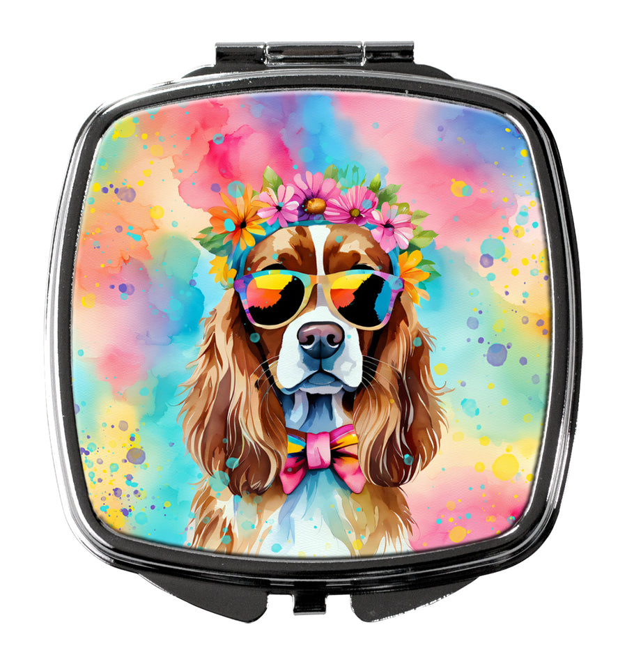 Cavalier Spaniel Hippie Dawg Compact Mirror Image 1
