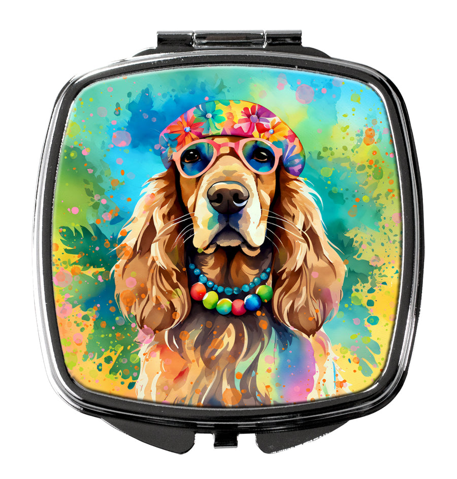 Cocker Spaniel Hippie Dawg Compact Mirror Image 1