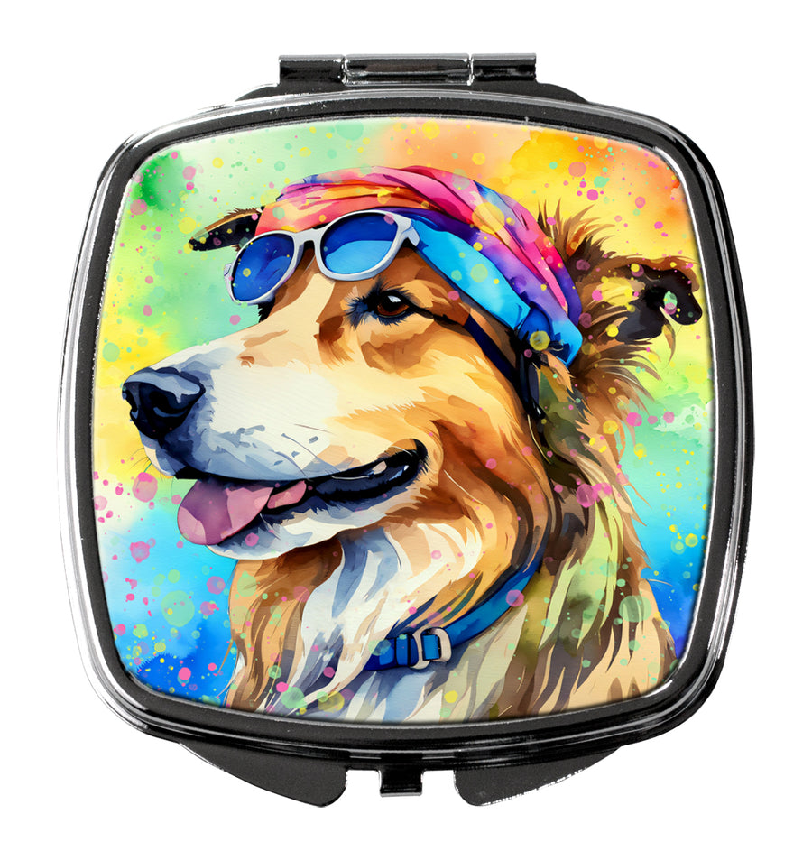 Collie Hippie Dawg Compact Mirror Image 1