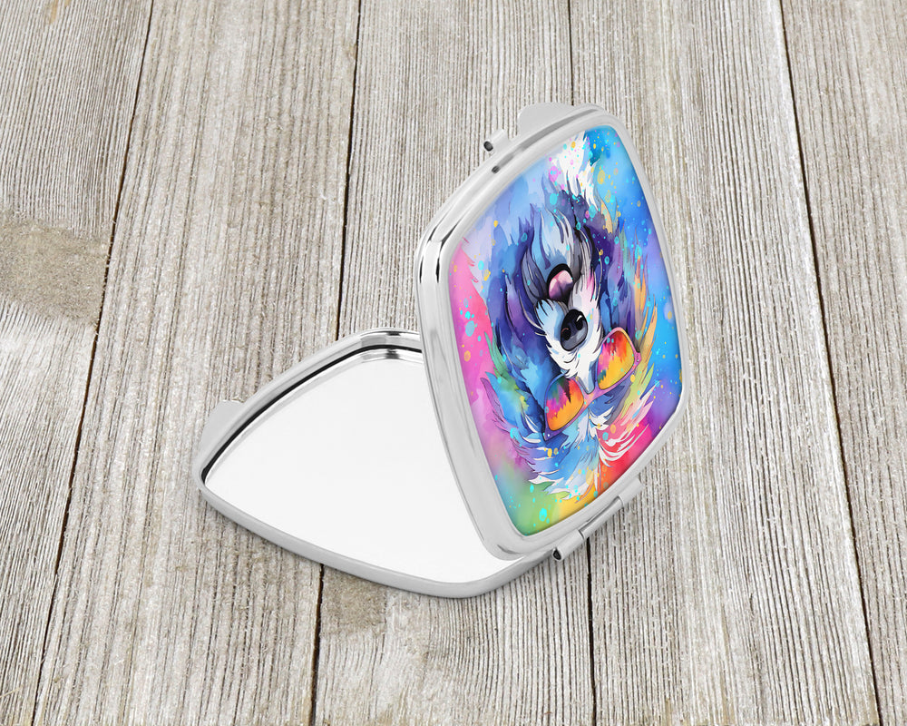 Old English Sheepdog Hippie Dawg Compact Mirror Image 2