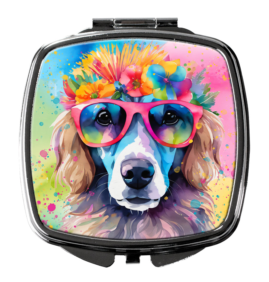Poodle Hippie Dawg Compact Mirror Image 1