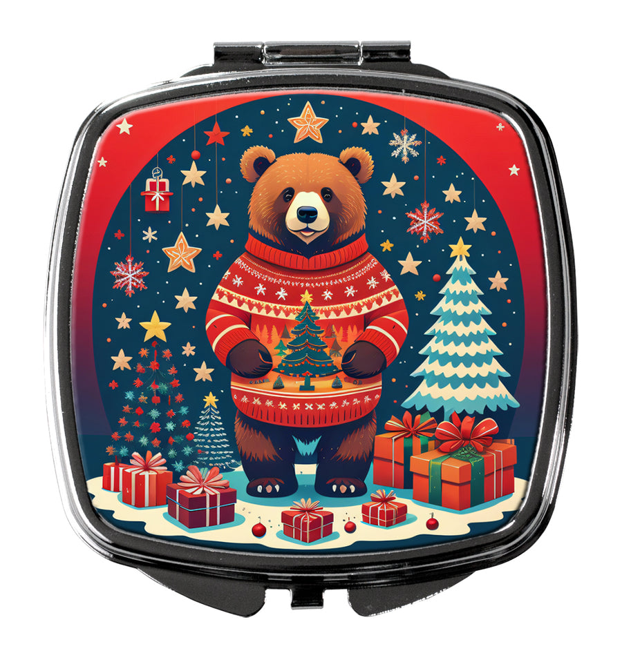Bear Christmas Compact Mirror Image 1