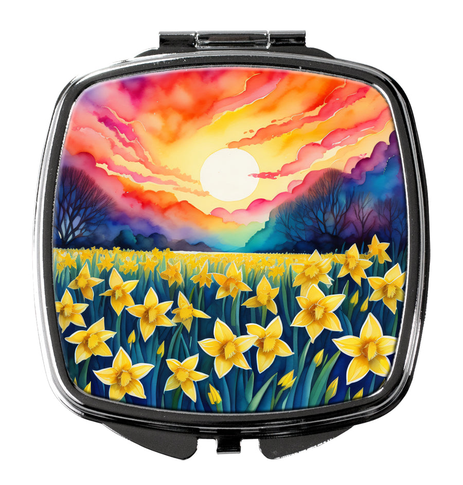 Colorful Daffodils Compact Mirror Image 1