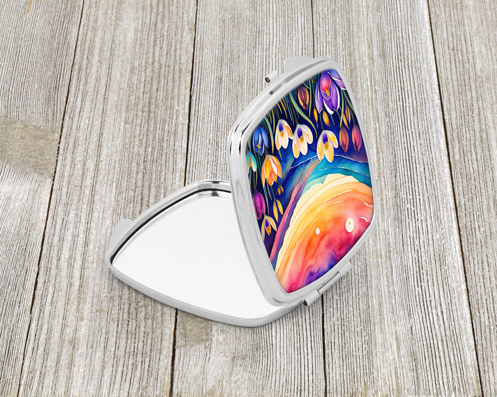 Colorful Crocus Compact Mirror Image 2