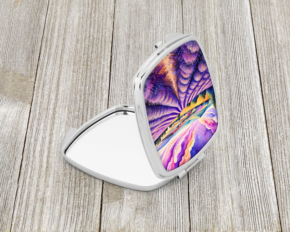 Colorful English Lavender Compact Mirror Image 2