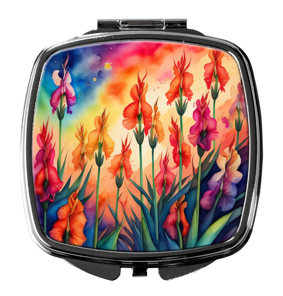 Colorful Gladiolus Compact Mirror Image 1