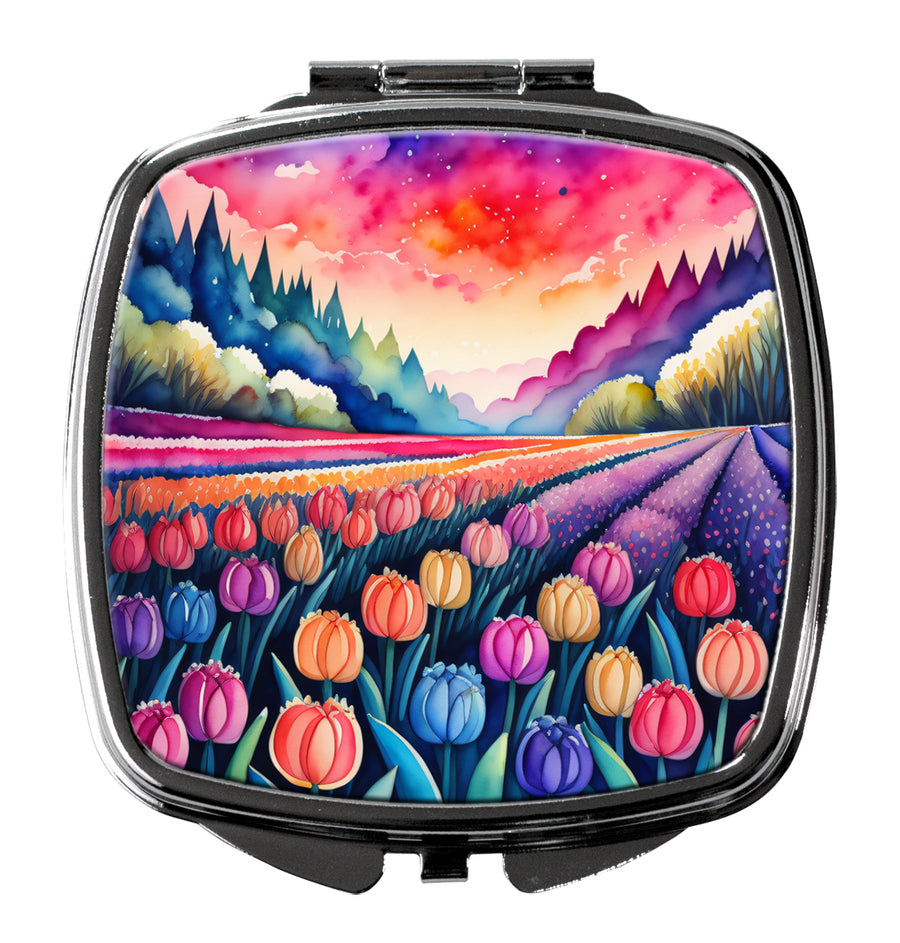 Colorful Hyacinths Compact Mirror Image 1