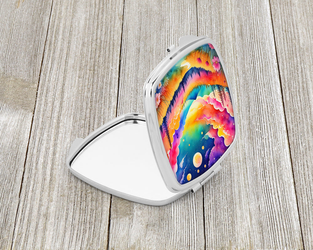 Colorful Stock, or gillyflower Compact Mirror Image 2