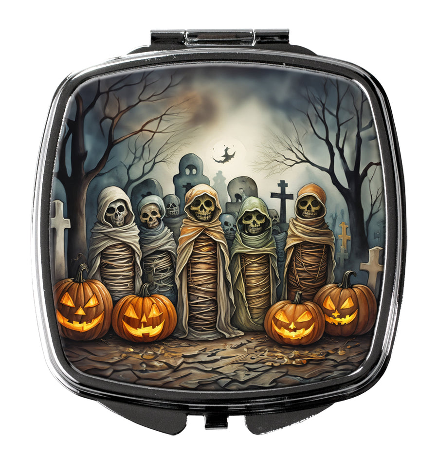 Mummies Spooky Halloween Compact Mirror Image 1