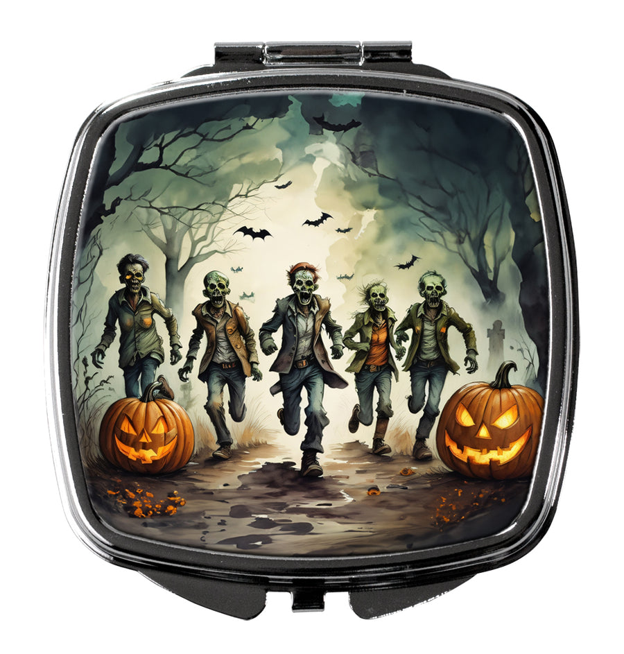 Zombies Spooky Halloween Compact Mirror Image 1
