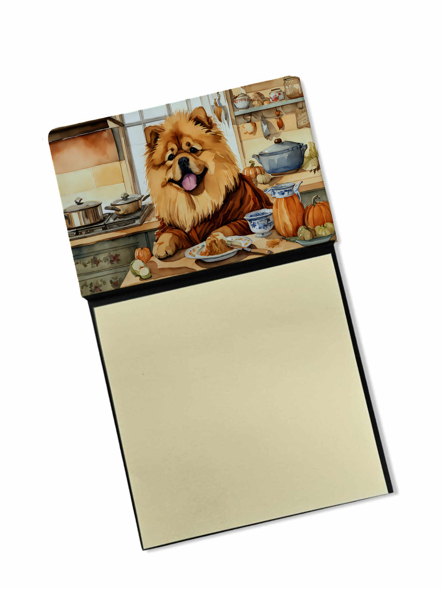 Chow Chow Fall Kitchen Pumpkins Sticky Note Holder Image 1