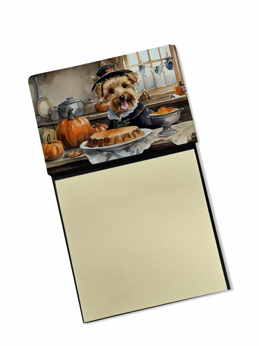 Lakeland Terrier Fall Kitchen Pumpkins Sticky Note Holder Image 1