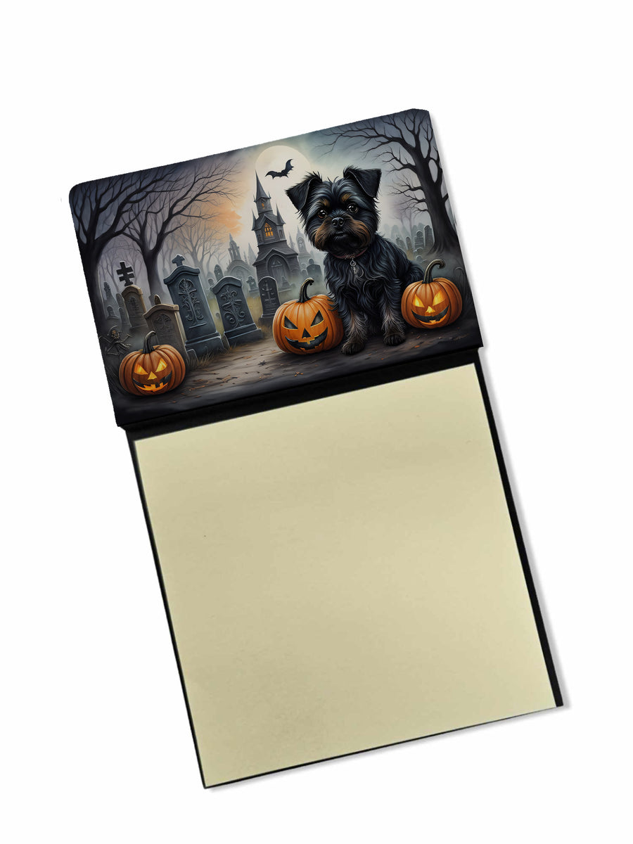 Affenpinscher Spooky Halloween Sticky Note Holder Image 1