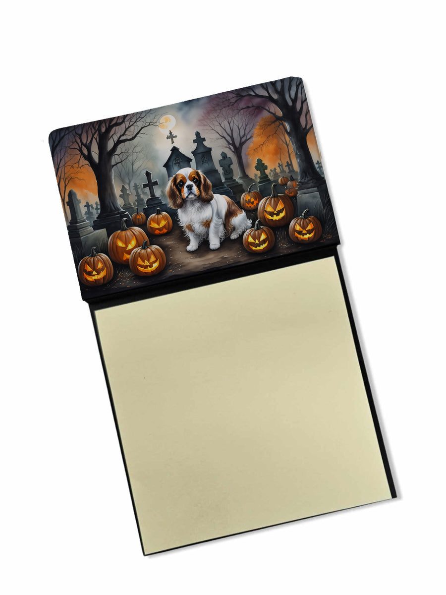 Cavalier Spaniel Spooky Halloween Sticky Note Holder Image 1