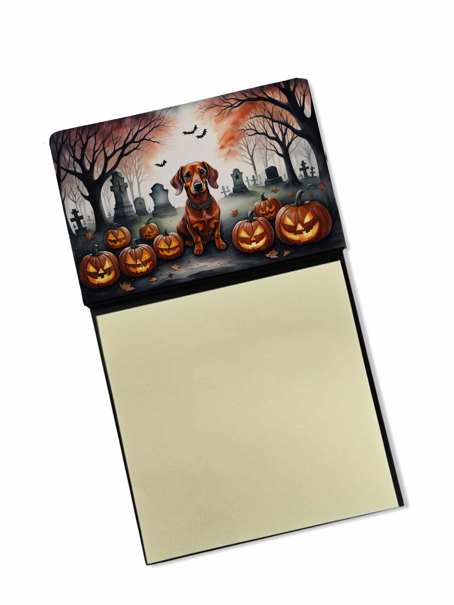 Dachshund Spooky Halloween Sticky Note Holder Image 1