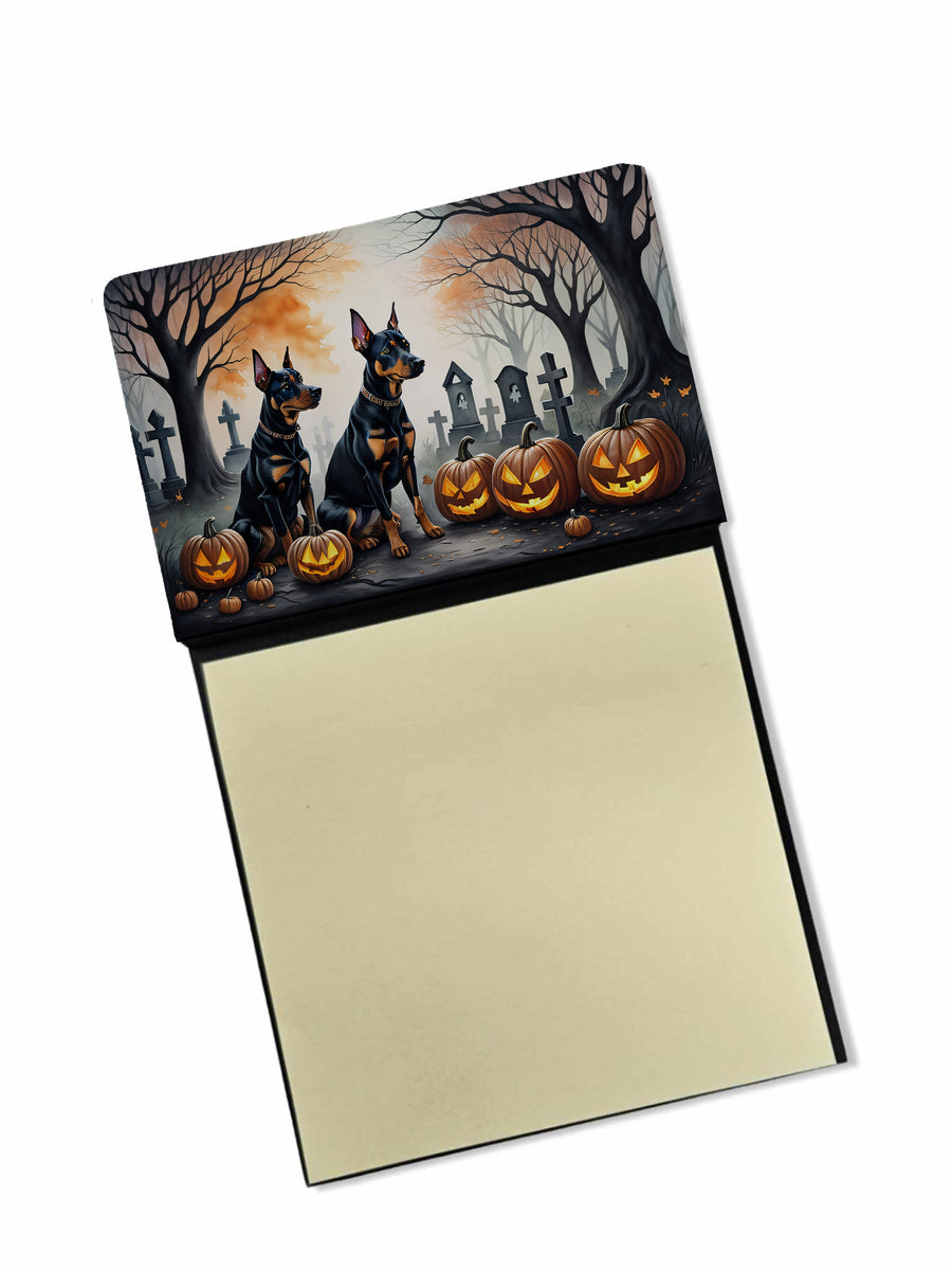 Doberman Pinscher Spooky Halloween Sticky Note Holder Image 1