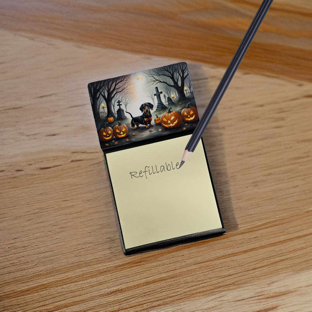 Dachshund Spooky Halloween Sticky Note Holder Image 2