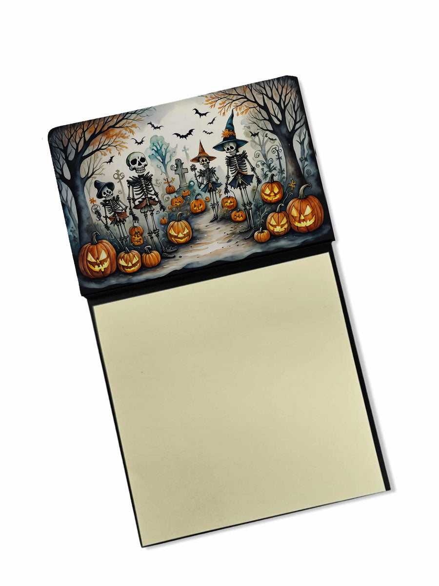 Calacas Skeletons Spooky Halloween Sticky Note Holder Image 1