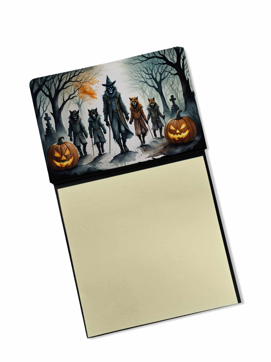 Werewolves Spooky Halloween Sticky Note Holder Image 1