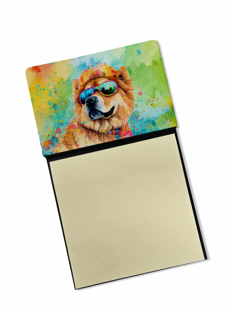 Chow Chow Hippie Dawg Sticky Note Holder Image 1