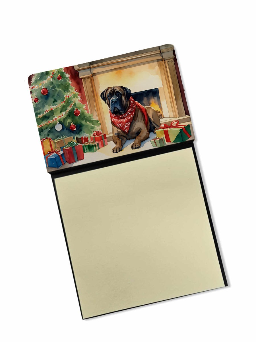 Bullmastiff Cozy Christmas Sticky Note Holder Image 1