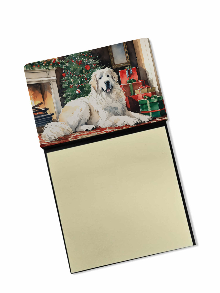 Great Pyrenees Cozy Christmas Sticky Note Holder Image 1