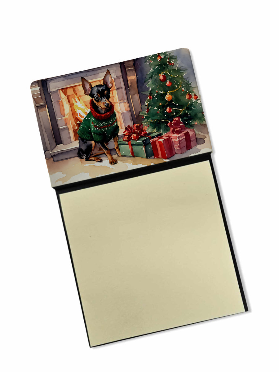 Miniature Pinscher Cozy Christmas Sticky Note Holder Image 1