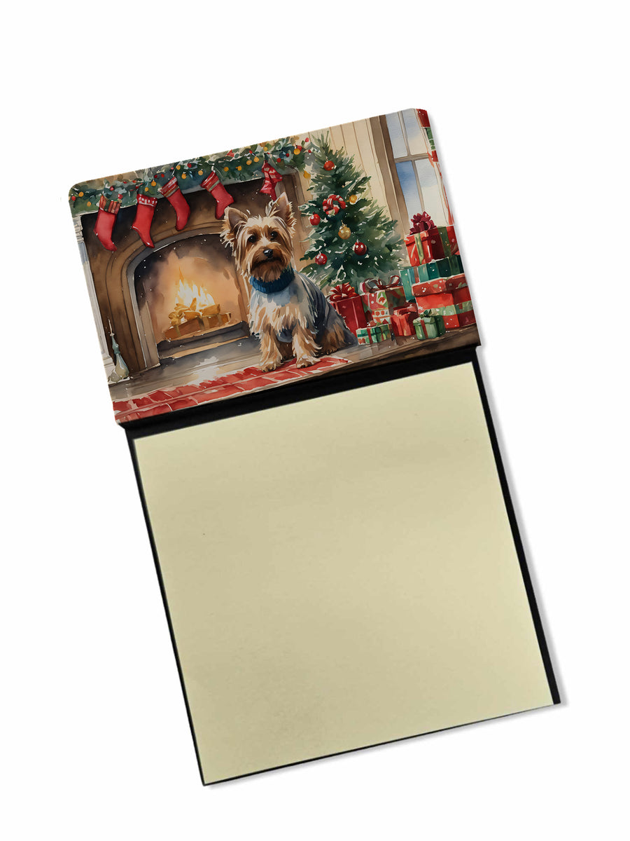 Silky Terrier Cozy Christmas Sticky Note Holder Image 1
