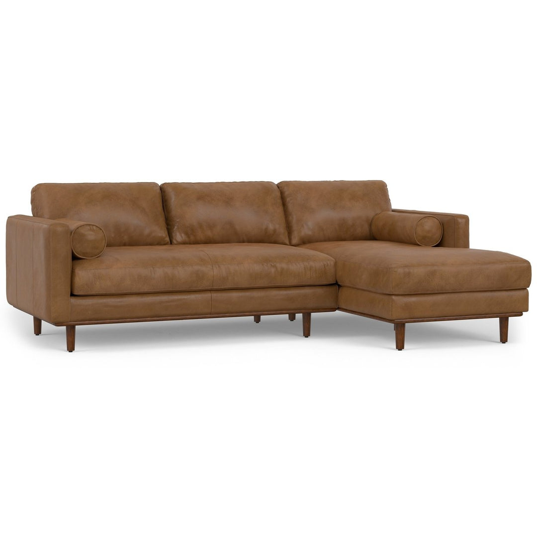 Morrison Sectional in Genuine Leather Image 6
