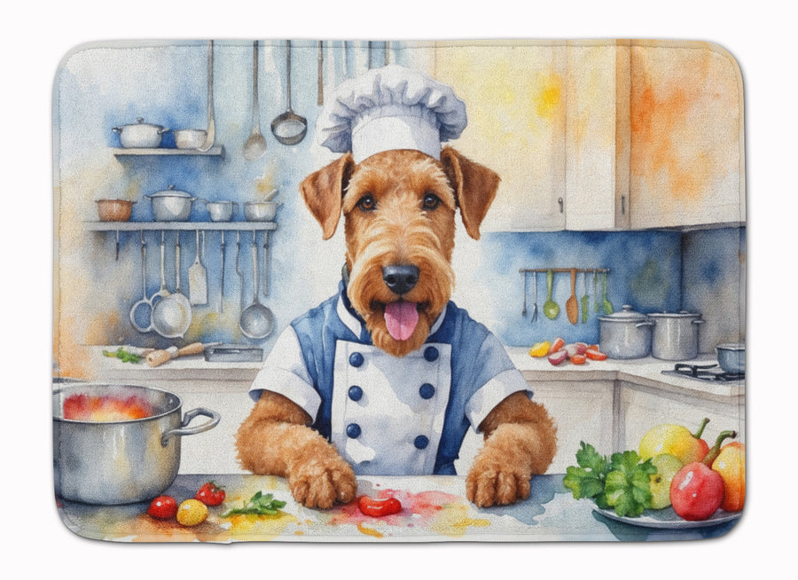 Airedale Terrier The Chef Memory Foam Kitchen Mat Image 1