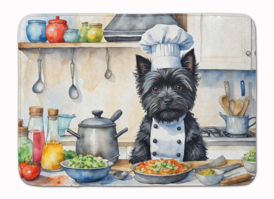 Cairn Terrier The Chef Memory Foam Kitchen Mat Image 1