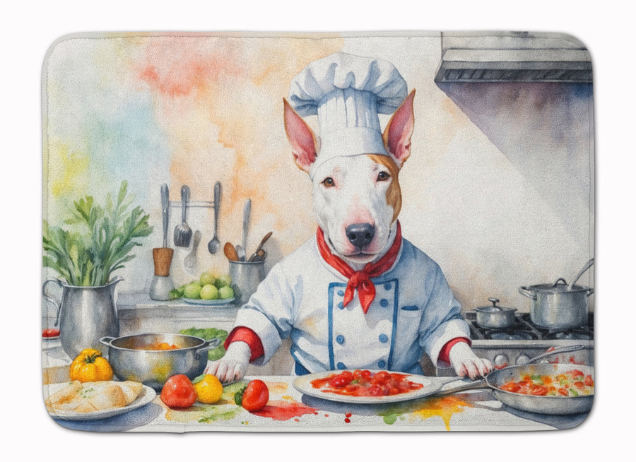 Bull Terrier The Chef Memory Foam Kitchen Mat Image 1