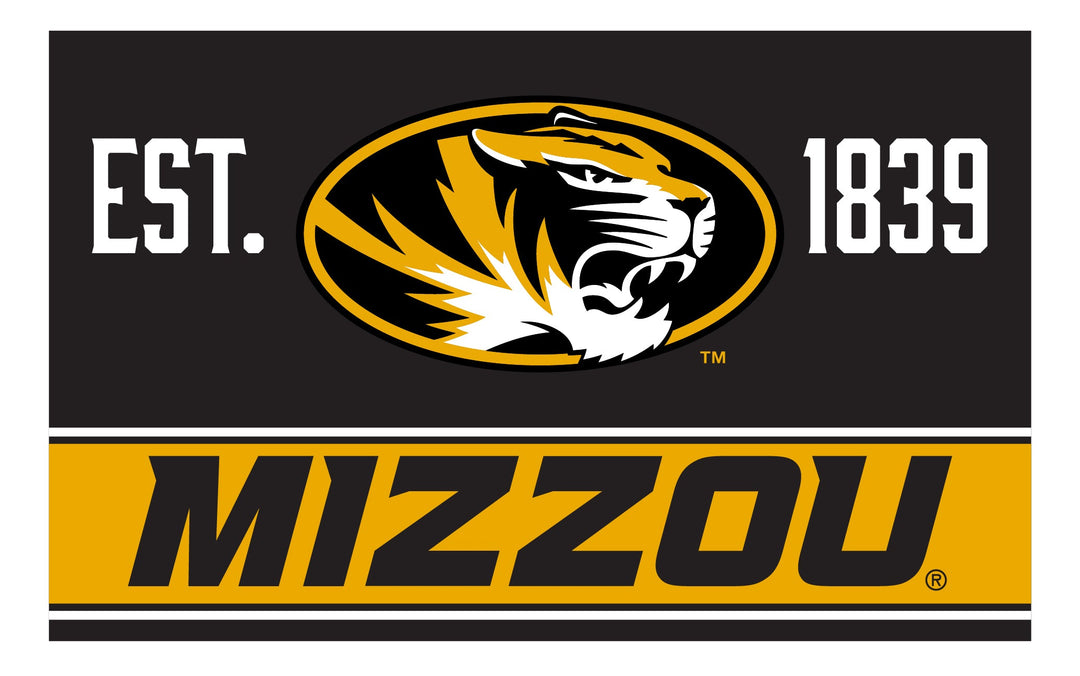 Missouri Tigers Wood Sign with Frame Image 1