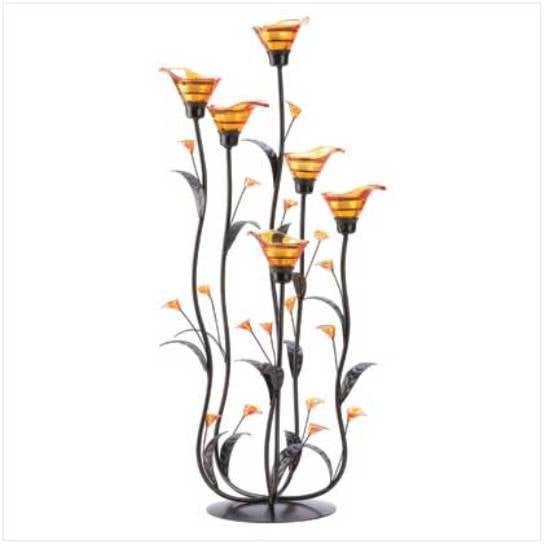 Amber Calla Lilly Candleholder Image 1