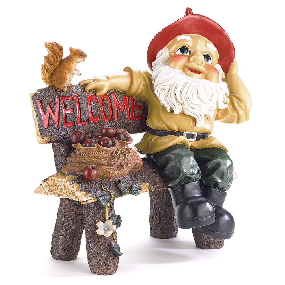 GARDEN GNOME GREETING SIGN Image 1