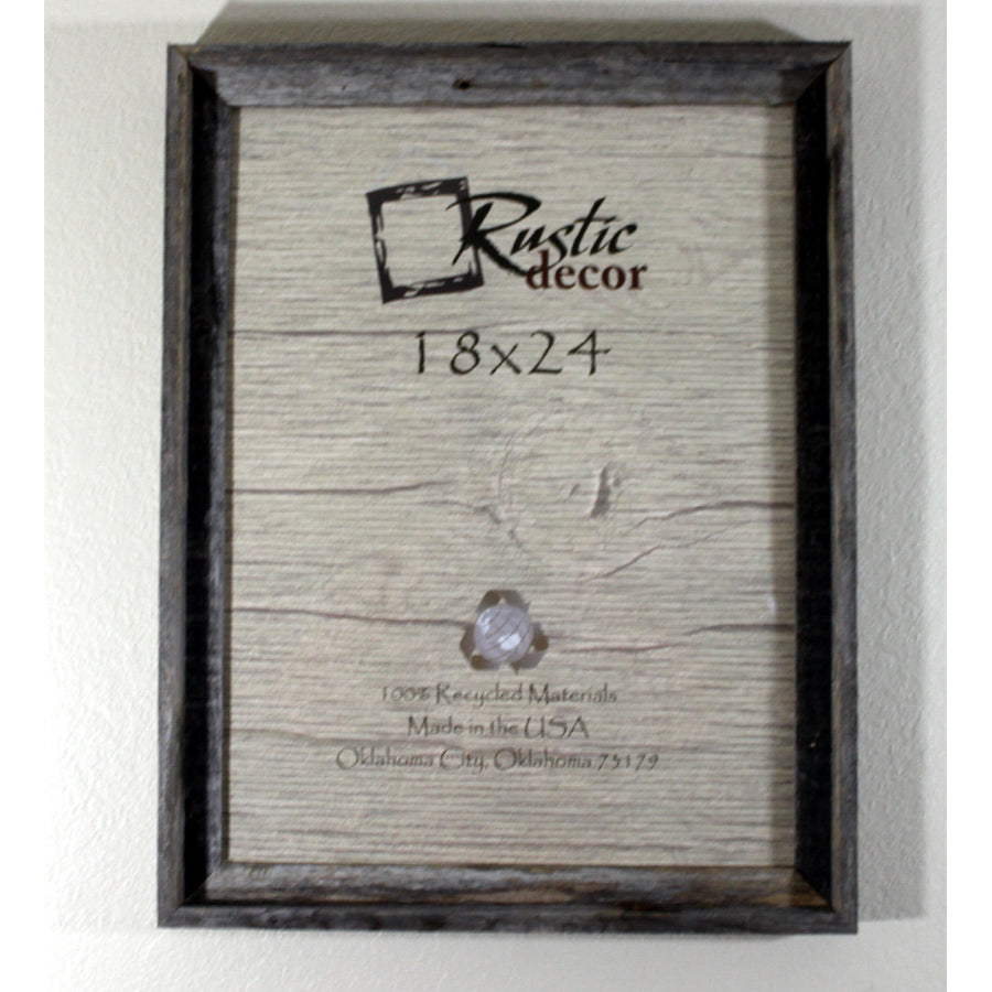 18x24 Rustic Barn Wood Signature Wall Frame Image 1