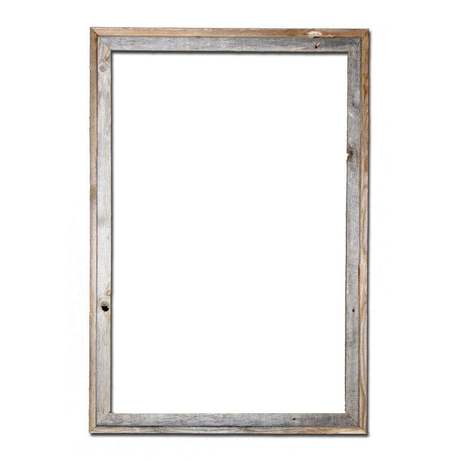 24x36 Picture Frames Signature Barnwood Reclaimed Wood Open Frame (No Plexiglass or Back) Image 1