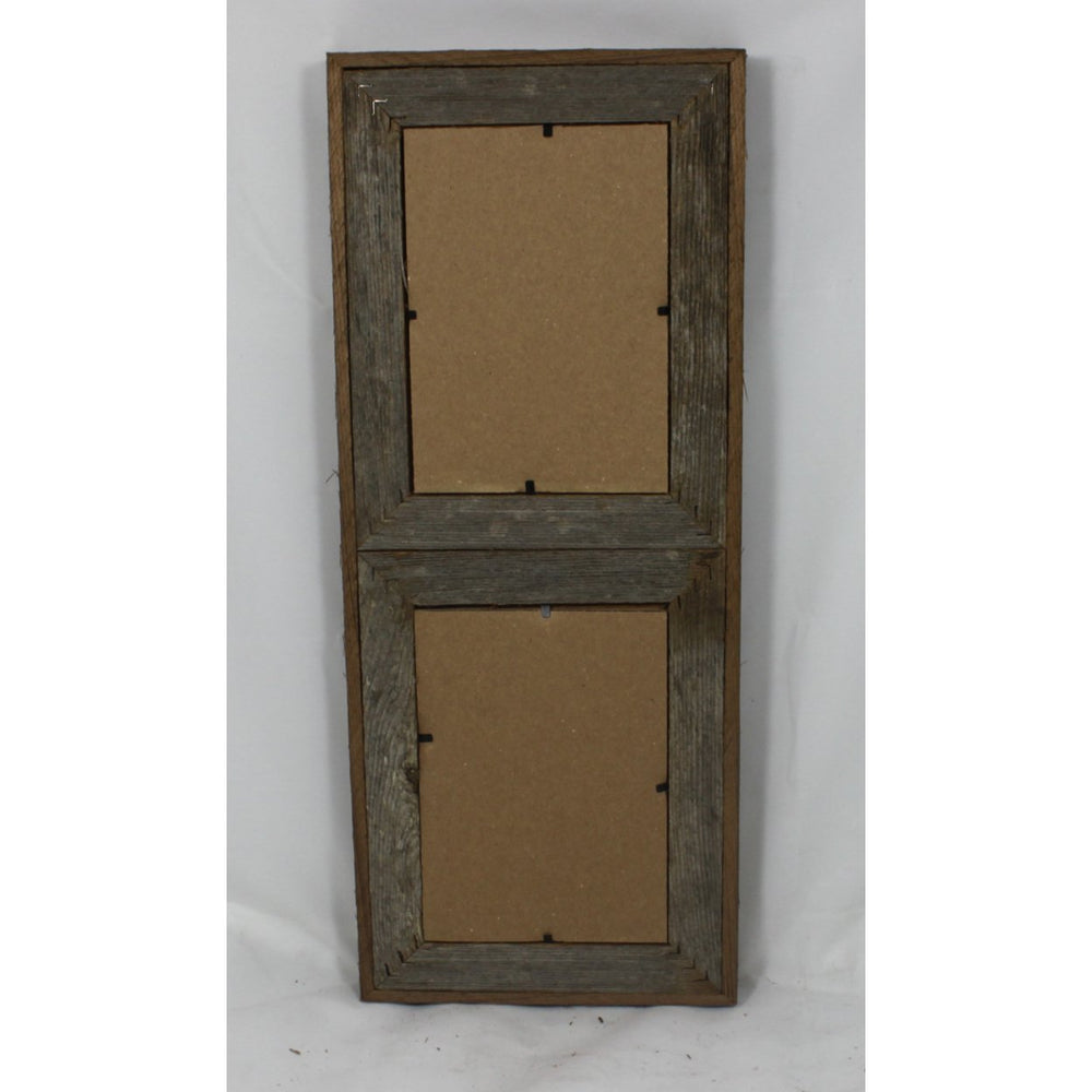 5x7 Rustic Barn Wood Vertical Double Opening Frame Image 2