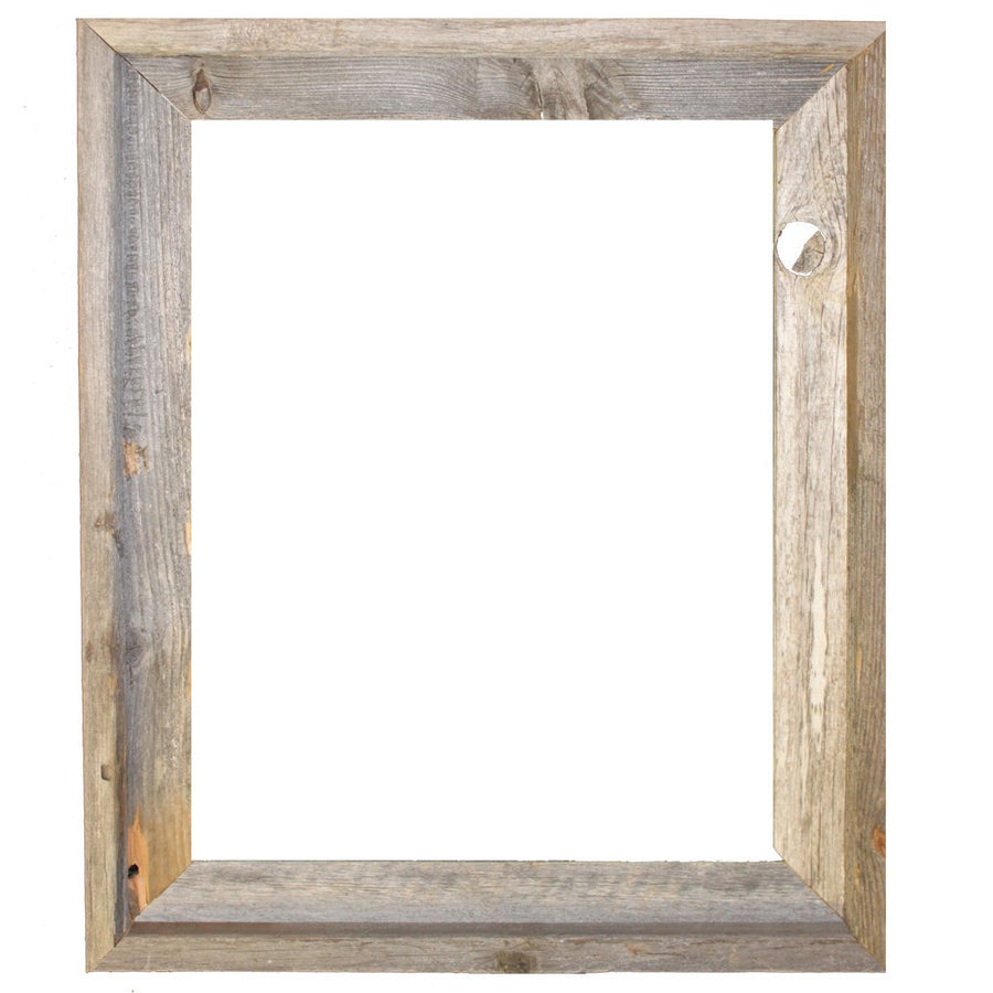 Rustic Reclaimed Barn Wood 16x20 (2") Open Frame (No Plexiglass or Back) Image 1