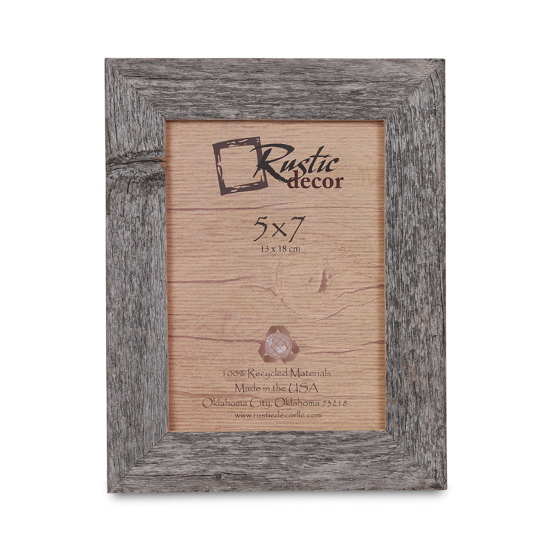 5x7 Rustic Barn Wood Standard Photo Frame Image 1