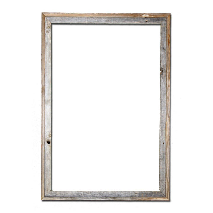 Rustic Reclaimed Barn Wood 18x24 (2") Open Frame (No Plexiglass or Back) Image 1