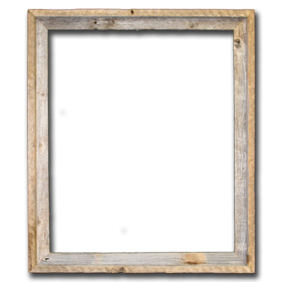 Rustic Reclaimed Barn Wood 22x28 (2") Open Frame (No Plexiglass or Back) Image 1