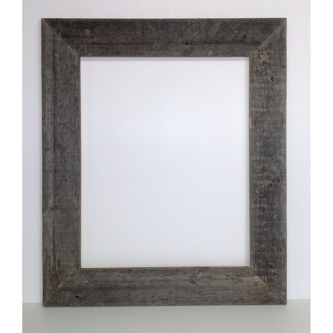 Rustic Reclaimed Barn Wood 16x20 Extra Wide (3.5") Open Frame (No Plexiglass or Back) Image 1