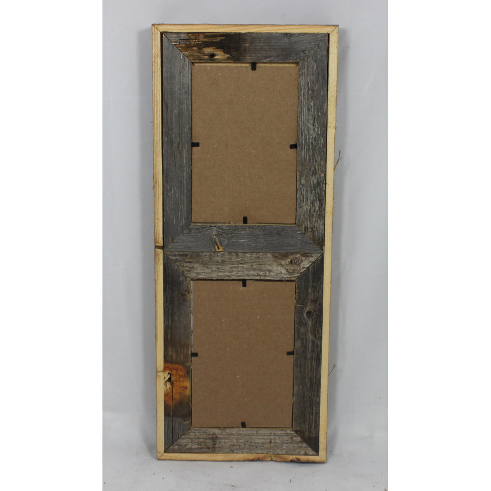 4x6 Rustic Barn Wood Vertical Double Opening Frame Image 2